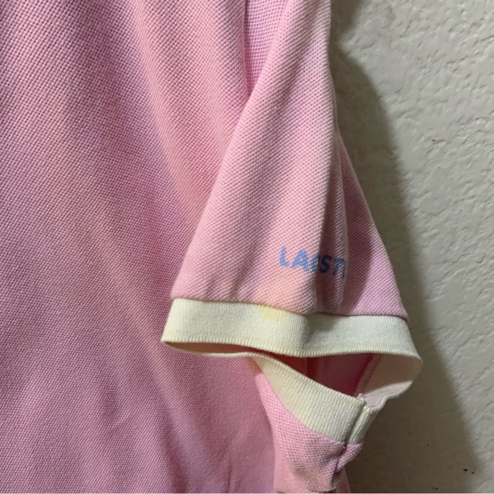 Bundle Retro Y2K Pink Lacoste Polo Shirt Size 44 - Picture 7 of 9
